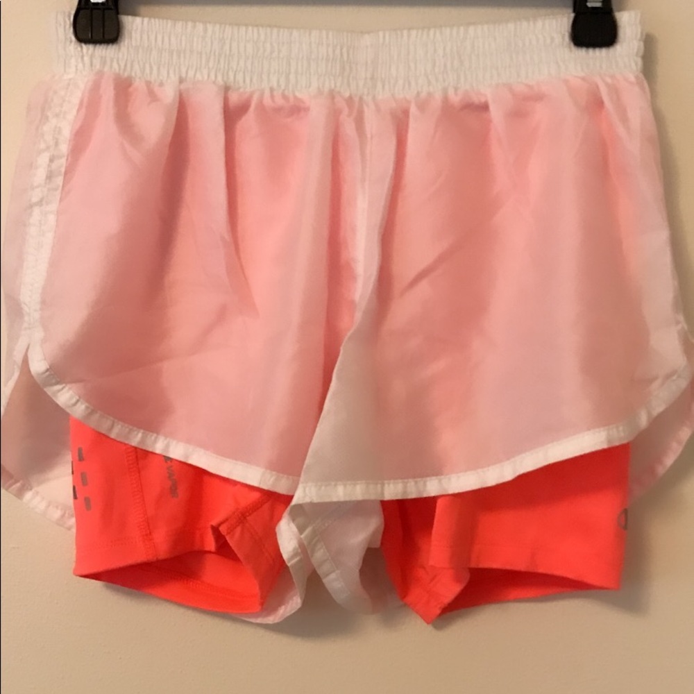 White and pink shorts